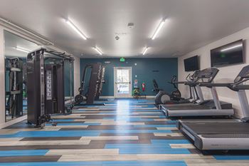 Fitness center with updated equipment